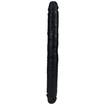 REALROCK 35cm Slim Double Dildo - Black - Black 35 cm (14'') Double Dong