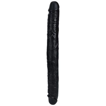 REALROCK 40cm Thick Double Dildo - Black - Black 40 cm (16'') Thick Double Dong