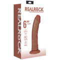 REALROCK 15cm Vibrating Cock - Tan - Tan 15.2 cm (6'') USB Rechargeable Vibrating Dong