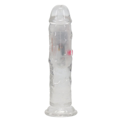 REALROCK 6'' No Balls Vibrating Dong - Clear LED 16.5 cm