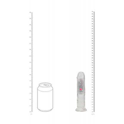 REALROCK 6'' No Balls Vibrating Dong - Clear LED 16.5 cm