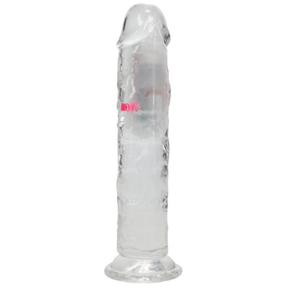 REALROCK 7'' No Balls Vibrating Dong - Clear LED 20 cm