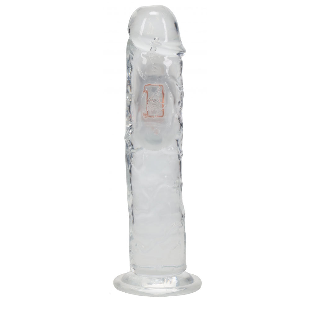 REALROCK 8'' No Balls Vibrating Dong - Clear LED 22 cm