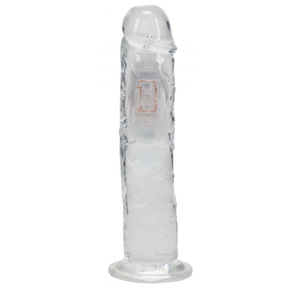 REALROCK 8'' No Balls Vibrating Dong - Clear LED 22 cm