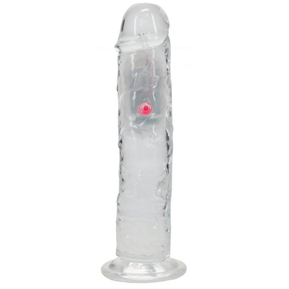 REALROCK 8'' No Balls Vibrating Dong - Clear LED 22 cm