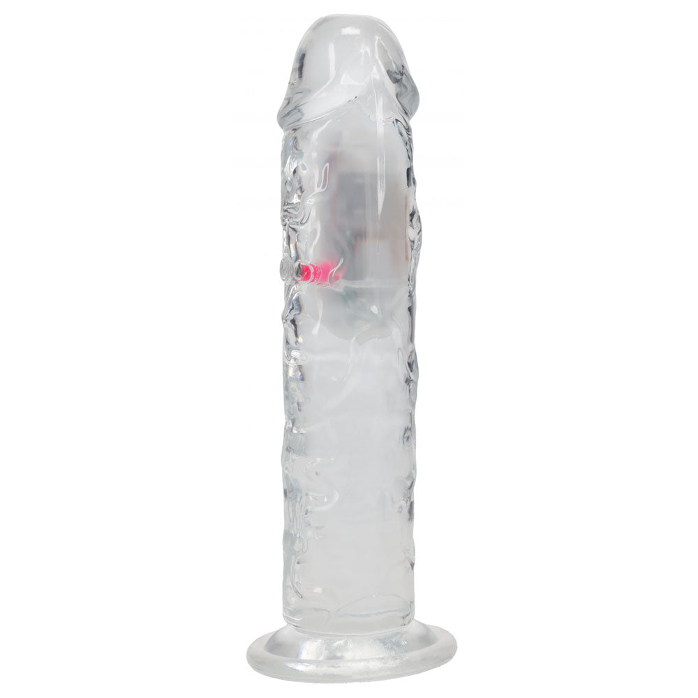 REALROCK 8'' No Balls Vibrating Dong - Clear LED 22 cm