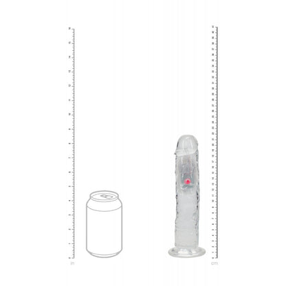 REALROCK 8'' No Balls Vibrating Dong - Clear LED 22 cm