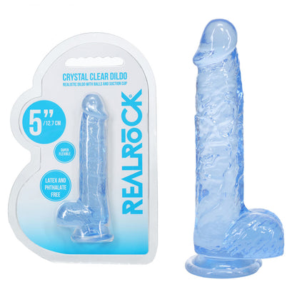 REALROCK 5'' Crystal Dildo with Balls 14.7 cm Dong