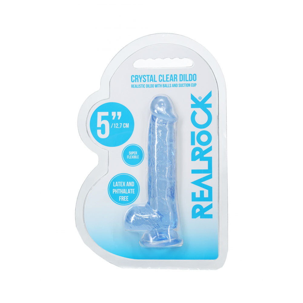 REALROCK 5'' Crystal Dildo with Balls 14.7 cm Dong