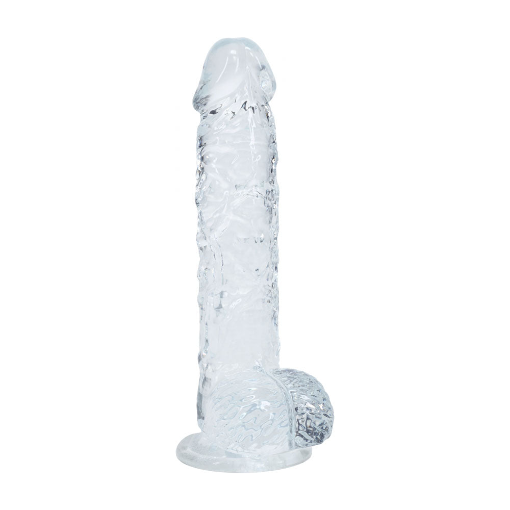 REALROCK 5'' Crystal Dildo with Balls 14.7 cm Dong