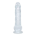 REALROCK 5'' Crystal Clear Dildo with Balls - Clear - Clear 14.7 cm Dong