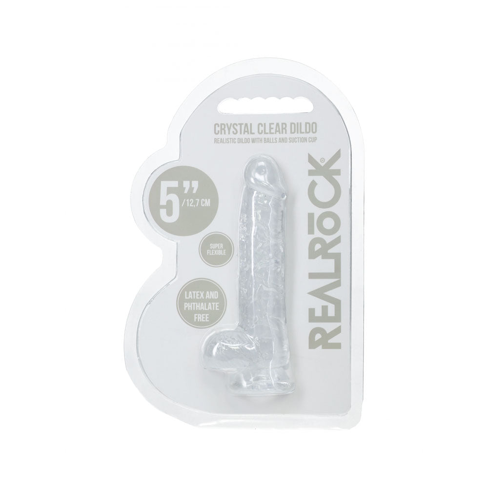 REALROCK 5'' Crystal Dildo with Balls 14.7 cm Dong