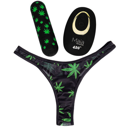 Maia DATE NIGHT 420 PANTY VIBE - L/XL - Black L/XL 420 Panty
