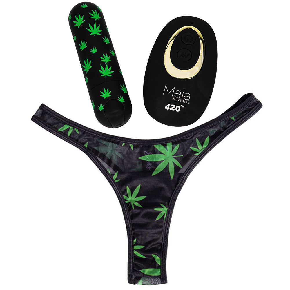 Maia DATE NIGHT 420 PANTY VIBE - S/M - Black S/M 420 Panty