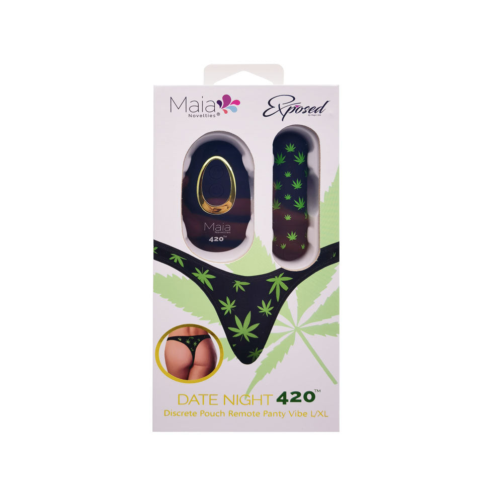 Maia DATE NIGHT 420 PANTY VIBE - S/M - Black S/M 420 Panty