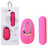 Maia JESSI Remote - Pink 7.6 cm USB Rechargeable Bullet with Wireless Remote - Image 1