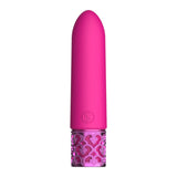 ROYAL GEMS Imperial - Silicone Rechargeable Bullet - Pink 10 cm USB Rechargeable Bullet - Image 2