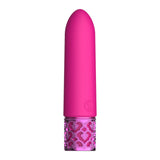ROYAL GEMS Imperial - Silicone Rechargeable Bullet - Pink 10 cm USB Rechargeable Bullet - Image 3