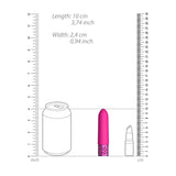 ROYAL GEMS Imperial - Silicone Rechargeable Bullet - Pink 10 cm USB Rechargeable Bullet - Image 6