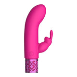 ROYAL GEMS Dazzling - Silicone Rechargeable Bullet - Pink 12 cm USB Rechargeable Bullet - Image 2