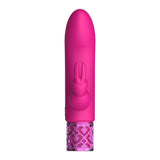 ROYAL GEMS Dazzling - Silicone Rechargeable Bullet - Pink 12 cm USB Rechargeable Bullet - Image 4