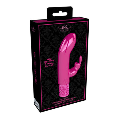 ROYAL GEMS Dazzling - Silicone Rechargeable Bullet - Pink 12 cm Bullet