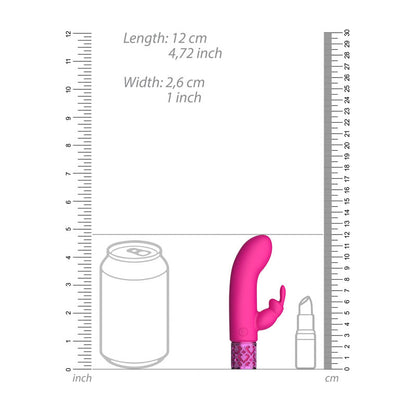 ROYAL GEMS Dazzling - Silicone Rechargeable Bullet - Pink 12 cm Bullet