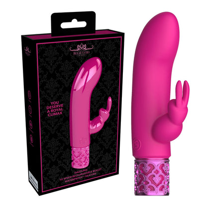 ROYAL GEMS Dazzling - Silicone Rechargeable Bullet - Pink 12 cm Bullet
