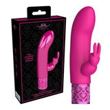 ROYAL GEMS Dazzling - Silicone Rechargeable Bullet - Pink 12 cm USB Rechargeable Bullet - Image 1