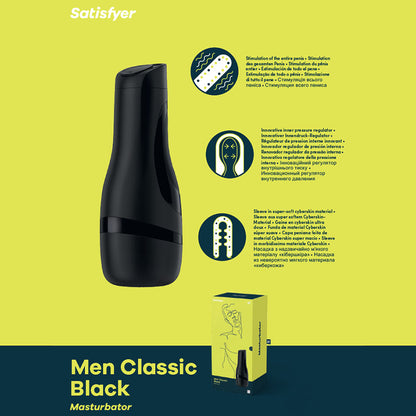 Satisfyer Men Classic Stroker - Ultimate Black Pleasure Device