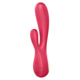 Satisfyer Mono Flex - Red App Controlled USB Rechargeable Rabbit Vibrator - Image 2