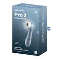 Satisfyer Pro 2 Generation 2 air pulse vibrator packaging on a white background