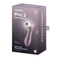 Satisfyer Pro 2 Generation 2 air pulse vibrator packaging on a white background