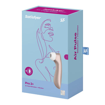 Satisfyer Pro 2+ Rose Gold - Rose Gold Touch-Free USB-Rechargeable Clitoral Stimulator with Vibration