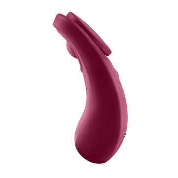 Pink electronic device on a white background