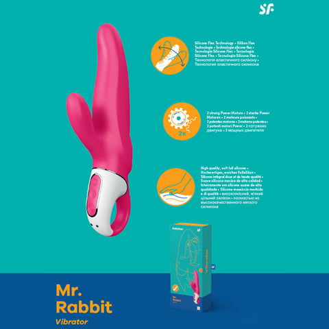 Satisfyer Vibes - Mister Rabbit - Pink USB Rechargeable Rabbit Vibrator - Image 1