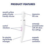 Satisfyer Wand-er Woman - White USB Rechargeable Massager Wand - Image 2