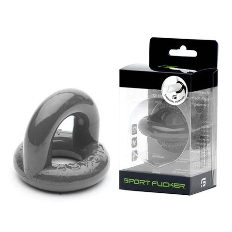 Sport Fucker Universal Cock Ring - Grey Cock & Balls Ring - Image 1