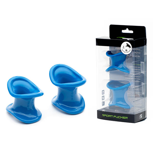Sport Fucker Ergonomic Ball Stretcher Kit - Blue Ball Stretchers - Set of 2 Sizes - Image 1
