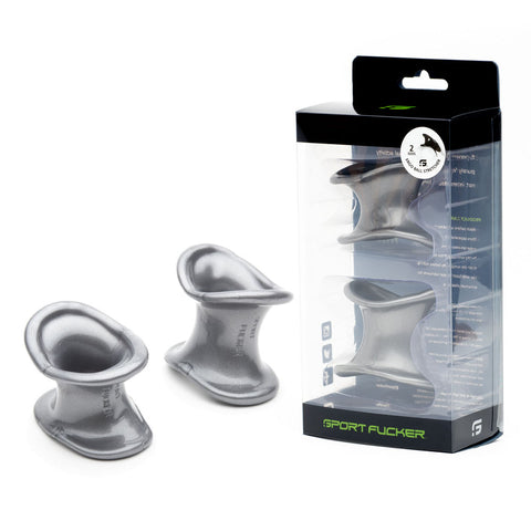 Sport Fucker Ergonomic Ball Stretcher Kit - Grey Ball Stretchers - Set of 2 Sizes - Image 1