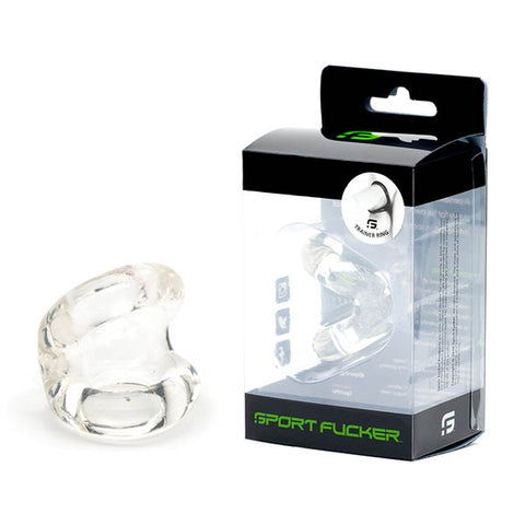 Sport Fucker Trainer Ring - Clear Cock & Ball Ring - Image 1