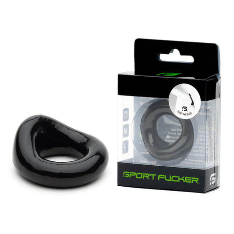Sport Fucker Wedge - Black Cock Ring - Image 1