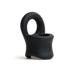 Sport Fucker Baller Ring - Black Liquid Silicone Cock Ring with Ball Stretcher - Image 2