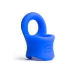 Sport Fucker Baller Ring - Blue Liquid Silicone Cock Ring with Ball Stretcher - Image 2