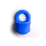 Sport Fucker Baller Ring - Blue Liquid Silicone Cock Ring with Ball Stretcher - Image 3