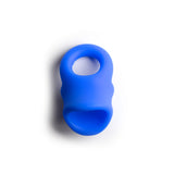 Sport Fucker Baller Ring - Blue Liquid Silicone Cock Ring with Ball Stretcher - Image 4