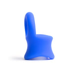 Sport Fucker Baller Ring - Blue Liquid Silicone Cock Ring with Ball Stretcher - Image 5