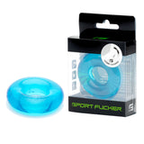 Sport Fucker Rubber Cockring - Ice Blue Cock Ring - Image 1