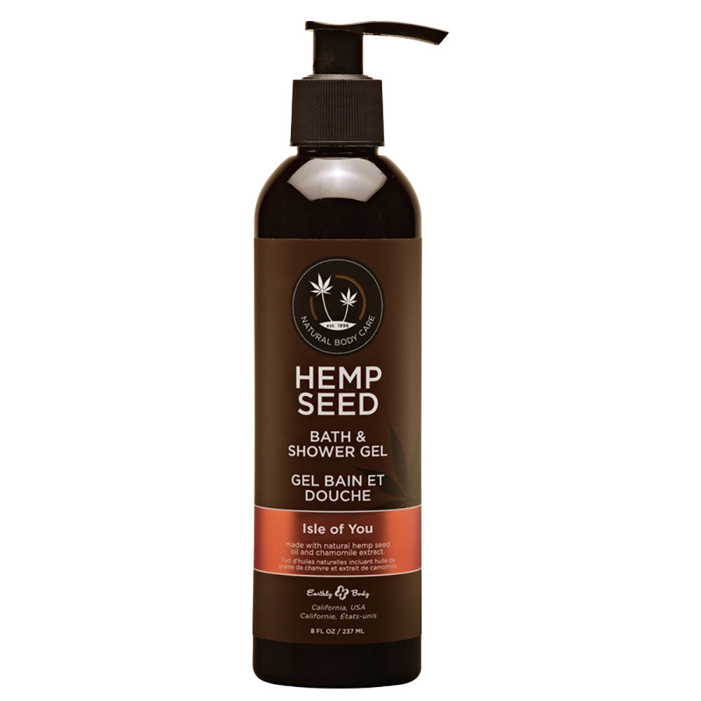 Hemp Seed Bath & Shower Gel - Isle Of You Scented - 237 ml Bottle