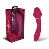 Secret Kisses ROSEGASM TWOSOME - Rose Red 20.3 cm Air Pulsation Stimulator & Vibrator - Image 1